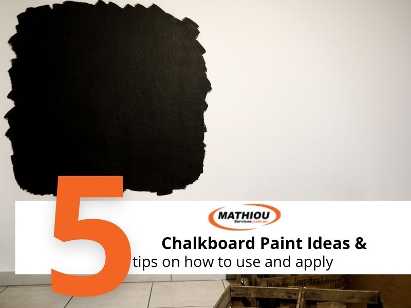 Chalboard paint ideas and how to apply it