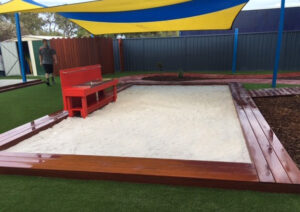 new sandpit area