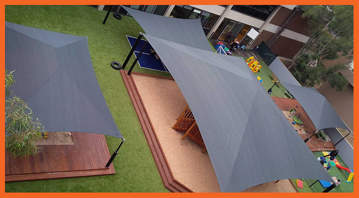 Bright Orange custom shape, doubled with a smaller triangle