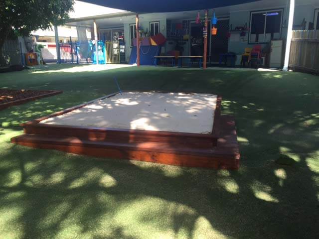 Sand pit and Astro Turf