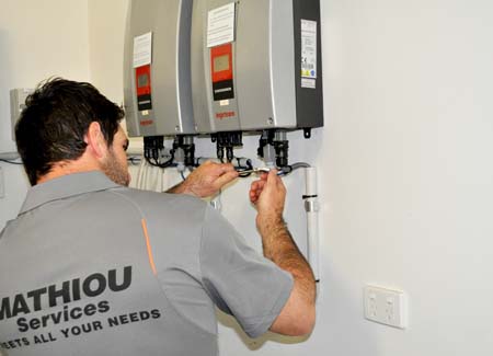 Consider hiring a property maintenance company that provides multiple services, including electrical repairs